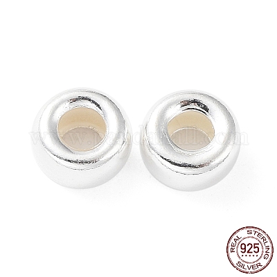 925 шарики стерлингового серебра&nbsp;STER-K174-02D-S-1