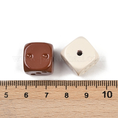 Непрозрачные и окрашенные распылением акриловые бусины&nbsp;OACR-G048-02-1