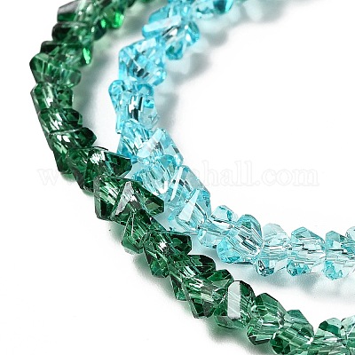 Прозрачные стеклянные бусины GLAA-H023-02C-1