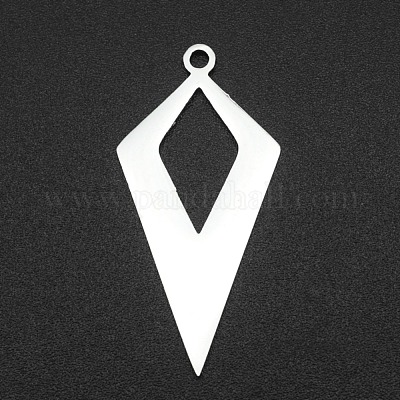 Подвески из нержавеющей стали 201 с открытой задней частью и безелем STAS-R111-LA067-15-1