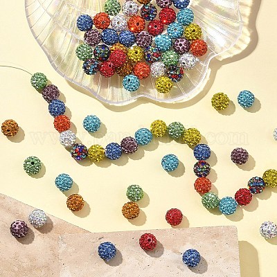 Pave disco бусины&nbsp;RB-YW0001-16A-1