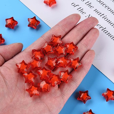 Прозрачные акриловые бусины TACR-S152-02A-712-1