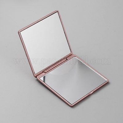 Квадратный с розовыми пластиковыми складными зеркалами&nbsp;FIND-WH0152-385A-1
