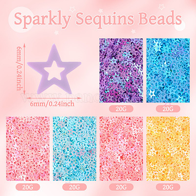 120 г двухцветных пластиковых пайеток&nbsp;PVC-TA0001-05A-1