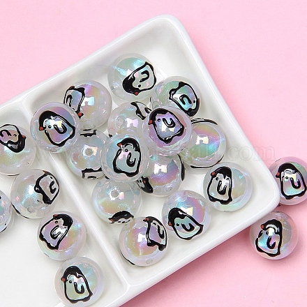 Черные акриловые бусины&nbsp;PW-WG32435-18-1