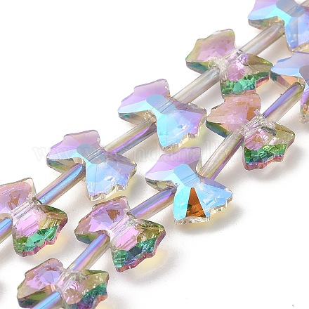 Гальванические стеклянные бусины EGLA-F163-01-FR02-1