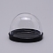 Acrylic Clay Model Displays, Half Round, Clear, 5.8x7.8x5.8cm