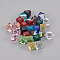 Glass No Hole Beads, Faceted, Cube, Undrilled, Mixed Color, 7.5x8.5x8.5mm, Side Length: 6mm