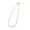 Rack Plating Brass Satellite Chain Necklace for Women, Lead Free & Cadmium Free, Real 18K Gold Plated, 17.32 inch(44cm)