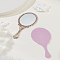 2Pcs 2 Colors Plastic Mirror, with Glass Mirror Surface, Mixed Color, 25x11.5x0.8cm, 1pc/color