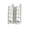 Aluminum Beads, Column, Silver, 35x10mm, Hole: 7mm