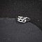 Number 201 Stainless Steel Adjustable Cuff Rings, Stainless Steel Color, Inner Diameter: Adjustable