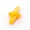 Resin Beads, Imitation Food, No Hole, Banana, Gold, 25x15x12mm