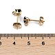 Ионное покрытие (ip) 304 нержавеющая сталь кубический цирконий серьги-гвоздики фурнитура STAS-P373-06A-05-3