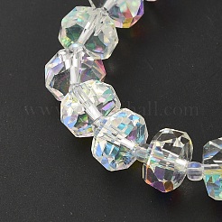 Прозрачные стеклянные бусины гальваническим пряди&nbsp;EGLA-P062-01A