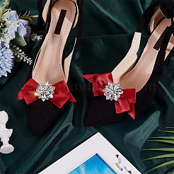 2 шт. съемный бант из полиэстеровой ленты для украшения обуви&nbsp;FIND-FG0003-03B