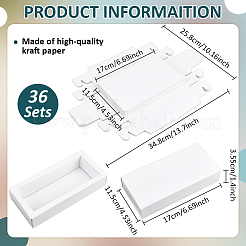 Складные ящики из крафт-бумаги&nbsp;CON-WH0110-66B