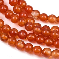 Натуральный красный агат бисер нитей&nbsp;G-B171-B03-6mm