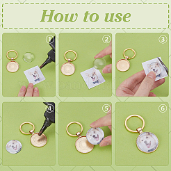 Наборы для изготовления круглых подвесок из сплава своими руками&nbsp;KEYC-FG00005