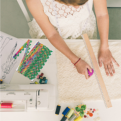 Ажурная гофрированная кружевная лента&nbsp;OCOR-WH0066-94A