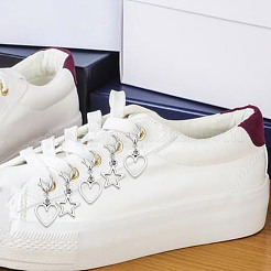 12 шт. 2 стиля подвески в виде сердца и звезды из сплава&nbsp;HJEW-DR00211