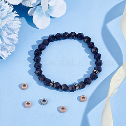 8 шт. 2-х цветные разделительные бусины из нержавеющей стали 304&nbsp;STAS-UN0059-54