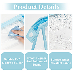 4 шт. двухцветный пластиковый пакет для хранения косметики&nbsp;ABAG-AN0001-02