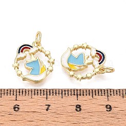 Латунь эмаль подвески&nbsp;KK-N277-04G