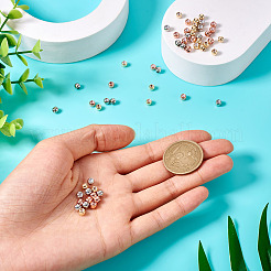 60шт 3 цвета латунные бусины&nbsp;KK-TA0001-59