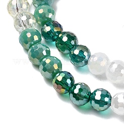 Стеклянные бусины с гальваническим покрытием &nbsp;EGLA-D300-06-6mm-19