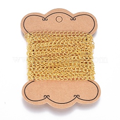 Латунные витой цепочки&nbsp;X-CHC-Q001-5x4mm-G