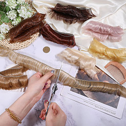 8 шт. 8 стиля высокотемпературное волокно короткая челка прическа кукольный парик волосы&nbsp;DIY-GL0005-62