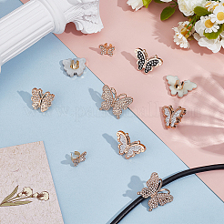 10 шт. 5 стиля пластиковых стразовых подвесных украшений для стетоскопа&nbsp;HJEW-OC00063