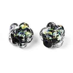 Нити из фольгированных бусин лэмпворк ручной работы&nbsp;FOIL-T008-06C