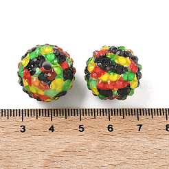 Круглый смолы горный хрусталь бисер&nbsp;OACR-Z035-02B