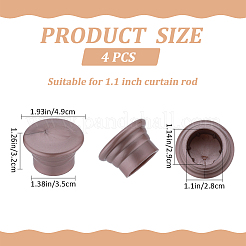 Пластиковые головки для карнизов&nbsp;FIND-WH0021-26B