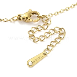 Ионное покрытие(ip) 304 нержавеющая сталь подвески ожерелья для женщин&nbsp;NJEW-B080-13G