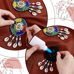 2 шт. нетканый материал для вышивки иглой из фетра и ракушек&nbsp;PATC-PH0001-39B