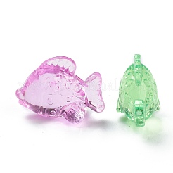 Акриловые прозрачные кабошоны с тропическими рыбками&nbsp;DIY-D041-11