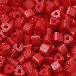 Запекание расписной стеклянной бусины&nbsp;SEED-H002-K-D310