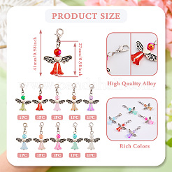 Украшение подвески из стекла и акрила в виде ангела&nbsp;HJEW-TAC0051