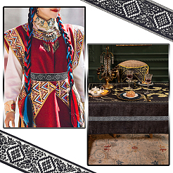 Вышивка полиэфирными лентами в этническом стиле&nbsp;OCOR-WH0060-41A