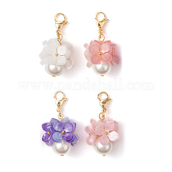 Украшение подвески из ракушки и жемчуга&nbsp;HJEW-TA00328