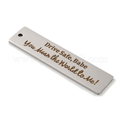 Большие подвески из не тускнеющей нержавеющей стали 201&nbsp;STAS-L079-027W-P