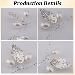 Гибкие аксессуары для волос из сплава&nbsp;PALLOY-WH20816-001S