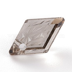 Подвески из тисненого стекла со стразами&nbsp;GLAA-J101-04A-001SA