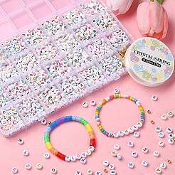 Набор для изготовления ожерелья из акрила и пластика с буквами и сердечками своими руками&nbsp;DIY-YW0008-41