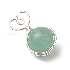 4 шт. 4 стиля подвески в форме сердца из натурального розового кварца&nbsp;PALLOY-TA00215-02