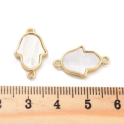 Покрытие стойки латунь паве ракушка хамса ручные звенья подвески-соединители&nbsp;KK-C063-02G