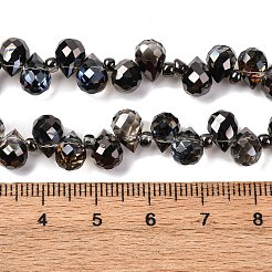 Прозрачные стеклянные бусины гальваническим пряди&nbsp;EGLA-F152A-FR07